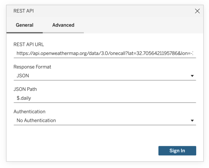 Tableau REST API Connector: Add Live Web Data to Your Dashboards ...