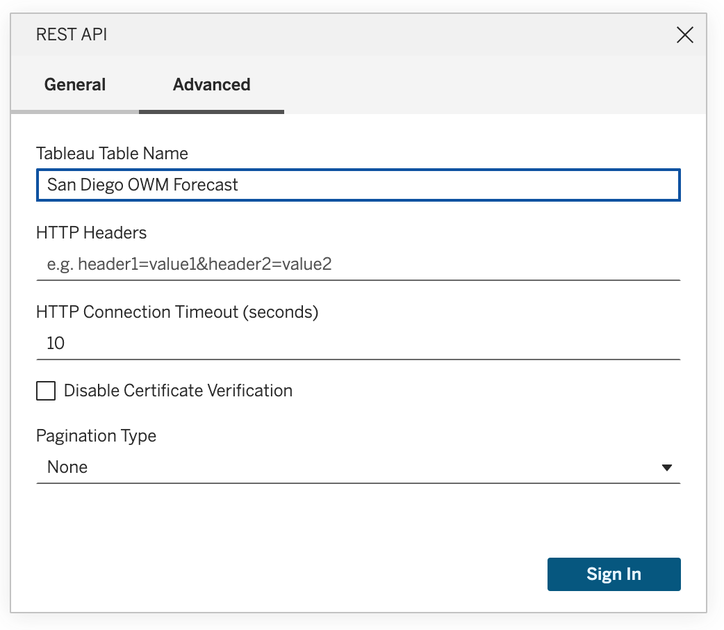 Tableau REST API Connector: Add Live Web Data to Your Dashboards ...