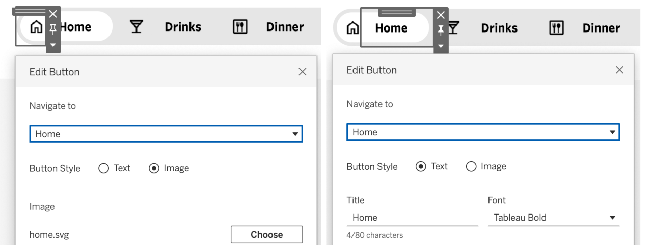 Pill Navigation Menu Examples How to create pill-style navigation in Tableau - Antichaos